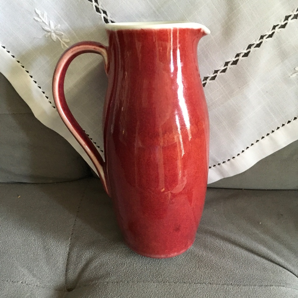 Handmade Porcelain  Pitcher Signed